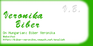 veronika biber business card